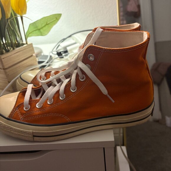 Orange Chuck Taylors Size Women's 11 - Picture 2 of 6